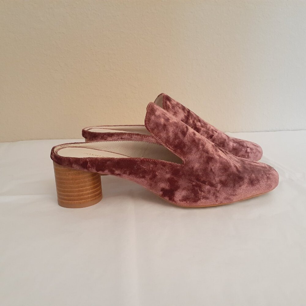 Intentionally Blank Crushed Velveteen Mules NWOT - Picture 6 of 12